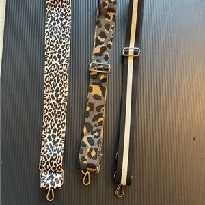 Leopard and Stripe Bag Straps